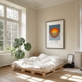 thumbnail image 4 of Good Morning Minimal Modern Poster Design. - Illustration Geometric Sunset Minimalist Modern Art Abstract Quote Retro Black Framed Wall Art Print 12 x 16 inches, 4 of 7