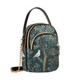 thumbnail image 7 of FORMRS Crossbody Bag for Women Quilted Travel Shoulder Cell Phone Purse with Chain Strap Handbag, Floral Forest Scene, 7 of 7