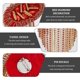 thumbnail image 4 of 2 piezas de hombreras con borla de diamantes de imitación, cadena de eslabones rojos y dorados, insignia de hombro retro, broche de hombro estilo punk para hombre y mujer, uniforme de tela, 4 of 6