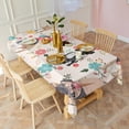 thumbnail image 5 of Dogs with Party Hats and Flowers Rectangle Tablecloth 60"x102",Waterproof Polyester Rectangle Table Cloth, Wipeable Spillproof Polyester Tablecloth for Dining, Camping, Indoor and Outdoor, 5 of 6