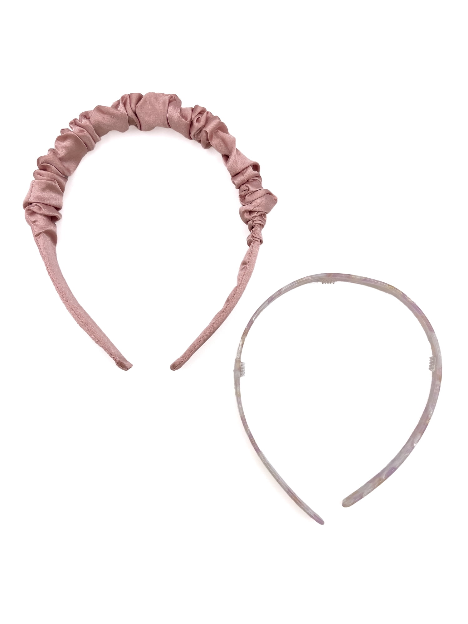 Time and Tru Women's Headband, 2 Pack, Blush
