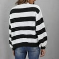 thumbnail image 4 of Jalioing Striped Cardigan Womens Long Sleeve Cover up Fall Winter Single-Breasted Lightweight Sweater, 4 of 6