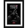 House of Cards TV Series Show 28x38 Double Matted Large Large Black Ornate Framed Movie Poster Art Print