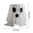 thumbnail image 2 of sruoe Tablecloth, 59in Halloween Tablecloth, Waterproof Machine Washable Foldable White Rectangle Tablecloths, Table Cloth for Dining, Home, Party Decor, Polyester, 2 of 6
