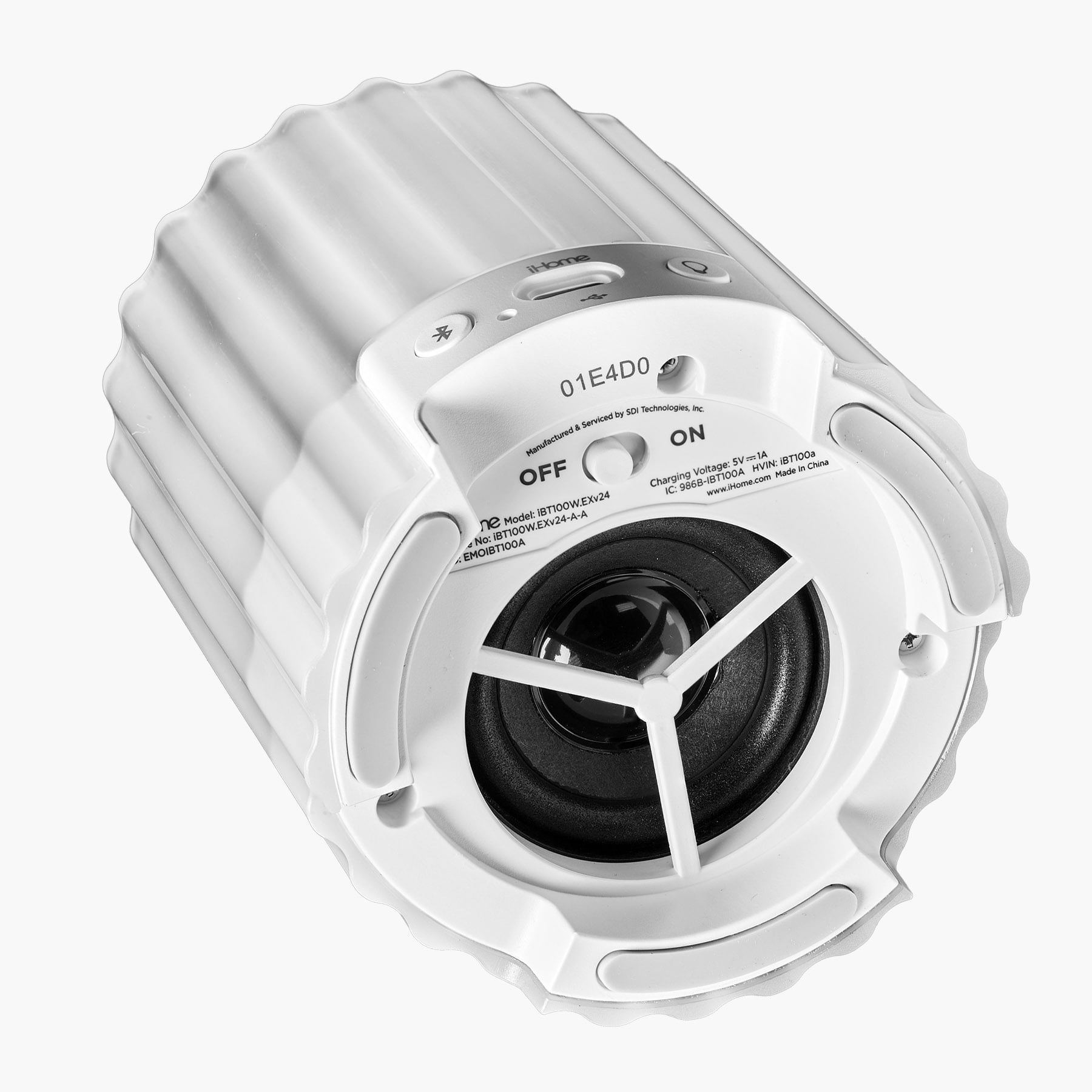 iHome Flameless Candle with Bluetooth Speaker – White (iBT100)