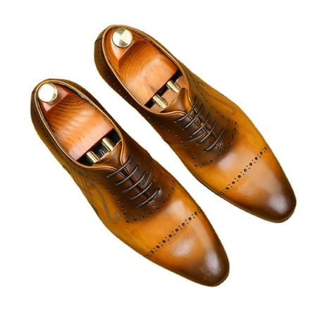 

British Brock Business Dress Casual Men S Shoes Leather Oxford Shoes