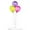 Pink / Lime / Purple, variant on Table Top 3 Balloon Bouquet - Reusable and Helium Free