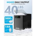 thumbnail image 3 of Aeitto Nugget Ice Maker Countertop, Pellet Ice Machine Soft Chewable Ice 40lbs/Day, One-Click Operation, Auto Self-Cleaning Crushed Ice Makers Stainless with Scoop for Home/Kitchen/Office Black, 3 of 5
