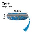 thumbnail image 2 of Paquete de gafas con estampado de borlas, caja de gafas para miopía, gafas de sol, bolsa de almacenamiento para gafas de sol para hombres y mujeres MFZFUKR BST3002305-2, 2 of 5
