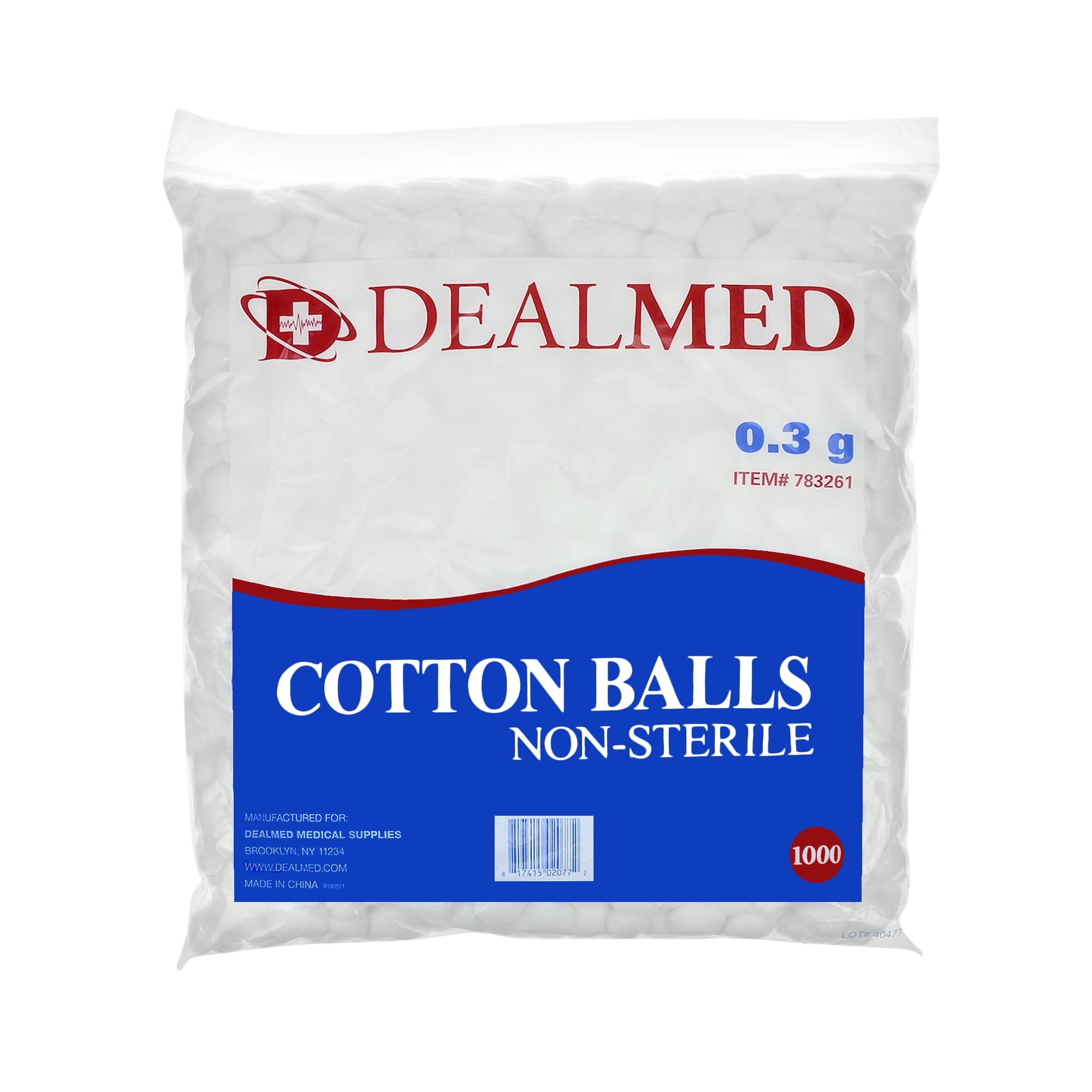 Dealmed Cotton Balls, N/S, Med. 1000/Bag