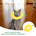 thumbnail image 3 of Adorable Cat Recovery Collar Pet Plush Elizabethan Cone Anti-licking Neck Ring, 3 of 7