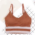 thumbnail image 2 of QYZEU Bras for Women Underwire Thin Strap Lift Bra Fashion Sexy Sports Bra Fitness Yoga Pad Sportswear Push Up Bralette Solid Breathable Soft Comfy Bras Coffee One Size, 2 of 3