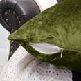thumbnail image 5 of Home Soft Things Crushed Velvet 4 Piece Throw Pillow Cover Set - Avocado - 20" x 20", 5 of 6
