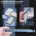thumbnail image 3 of Soporte de teléfono celular ULIKTO plegable de aluminio para iPhone, color gris, 3 of 6