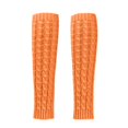 thumbnail image 2 of IDALL Socks for Women,Crew Socks Fashion Women Winter Warm Leg Warmers Knitted Crochet Long Socks Ankle Socks,No Show Socks Orange, 2 of 7