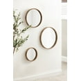 thumbnail image 3 of Kate and Laurel Valenti Modern Wooden Round Wall Mirror Set, Set of 3, Varying Sizes, Natural Rustic, Decorative Three-Piece Circle Mirror Set for Use as Bathroom Mirror Decor or Gallery Wall Mirrors, 3 of 9