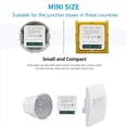 thumbnail image 2 of 4X Mini Interruptor de Relé WiFi Inteligente, MóDulo de Interruptor de Luz con Temporizador de Bricolaje AplicacióN Smart Life/Tuya, Control Remoto InaláMbrico, 2 of 5