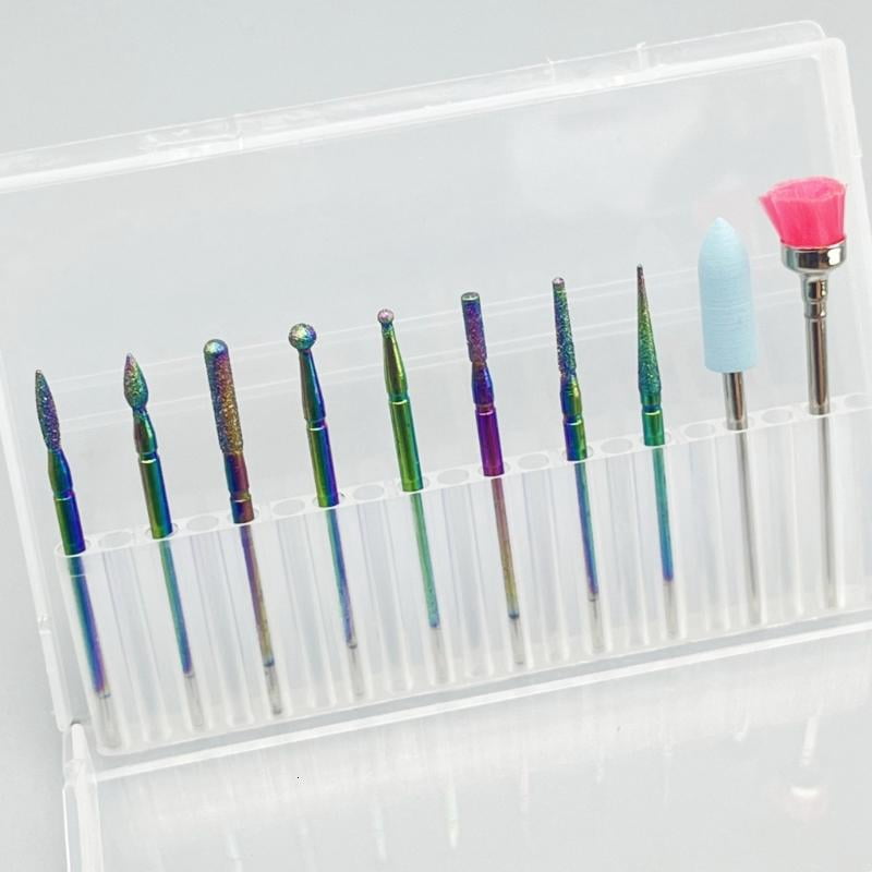 30Pcs Nail Drill Bits Sets Electric Ceramic Acrylic Gel Nail Bit