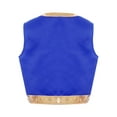 thumbnail image 4 of Yruioon Unisex Kids Game Roleplay Fancy Dress Up Outfits Arabian Prince Open Front Vest Royal Blue 8, 4 of 7