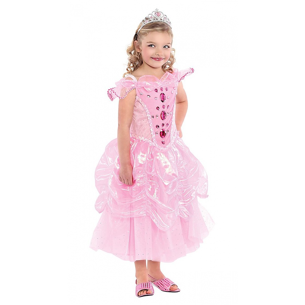 kids pink gown