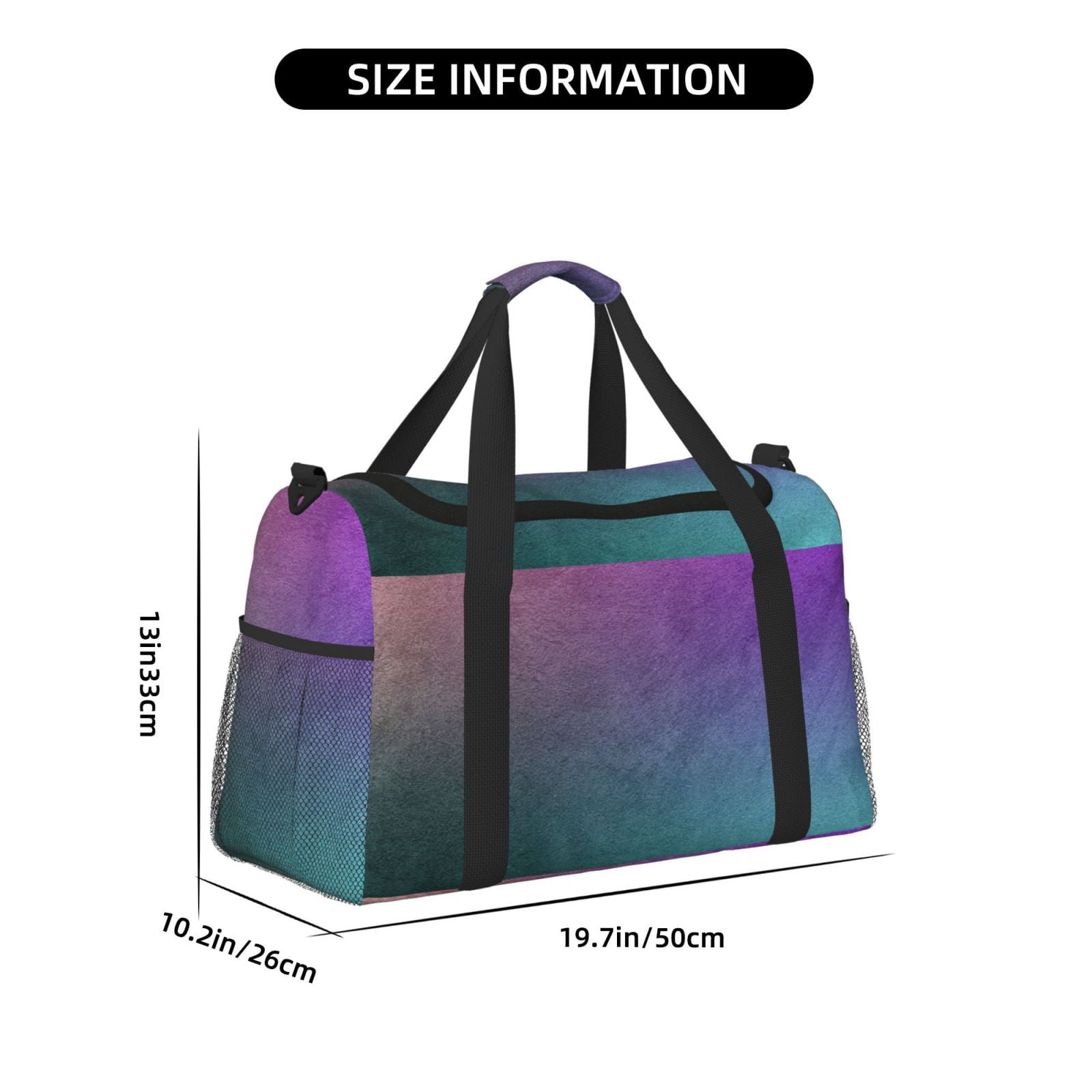 Fuzoiu vintage dark paint Print Travel Duffle Bag,Carry On Tote Bags,Duffel Bag,Sport Gym Bag, Hospital Bag for Labor and Delivery, Overnight Bag,Luggage Bag