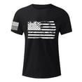 thumbnail image 3 of Independence Day Men's Patriotic American Flag T-Shirt Stylish USA Flag Graphic Tee Comfortable Casual Wear for Independence Day, 3 of 3