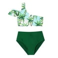 thumbnail image 2 of DPTALR Girls Swimsuit Set High Waist Sexy Backless Swimsuit Bikini Set, 2 of 9