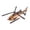 Style B, variant on yotijay Retro Helicopter Model Vintage Helicopter Statue Collectible Funny 3D Helicopter A