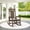 Brown, variant on KINGYES Outdoor Rocking Chair Set of 2, HDPE Patio Rocking Chair, Heavy Duty Front Porch Rocker, Black