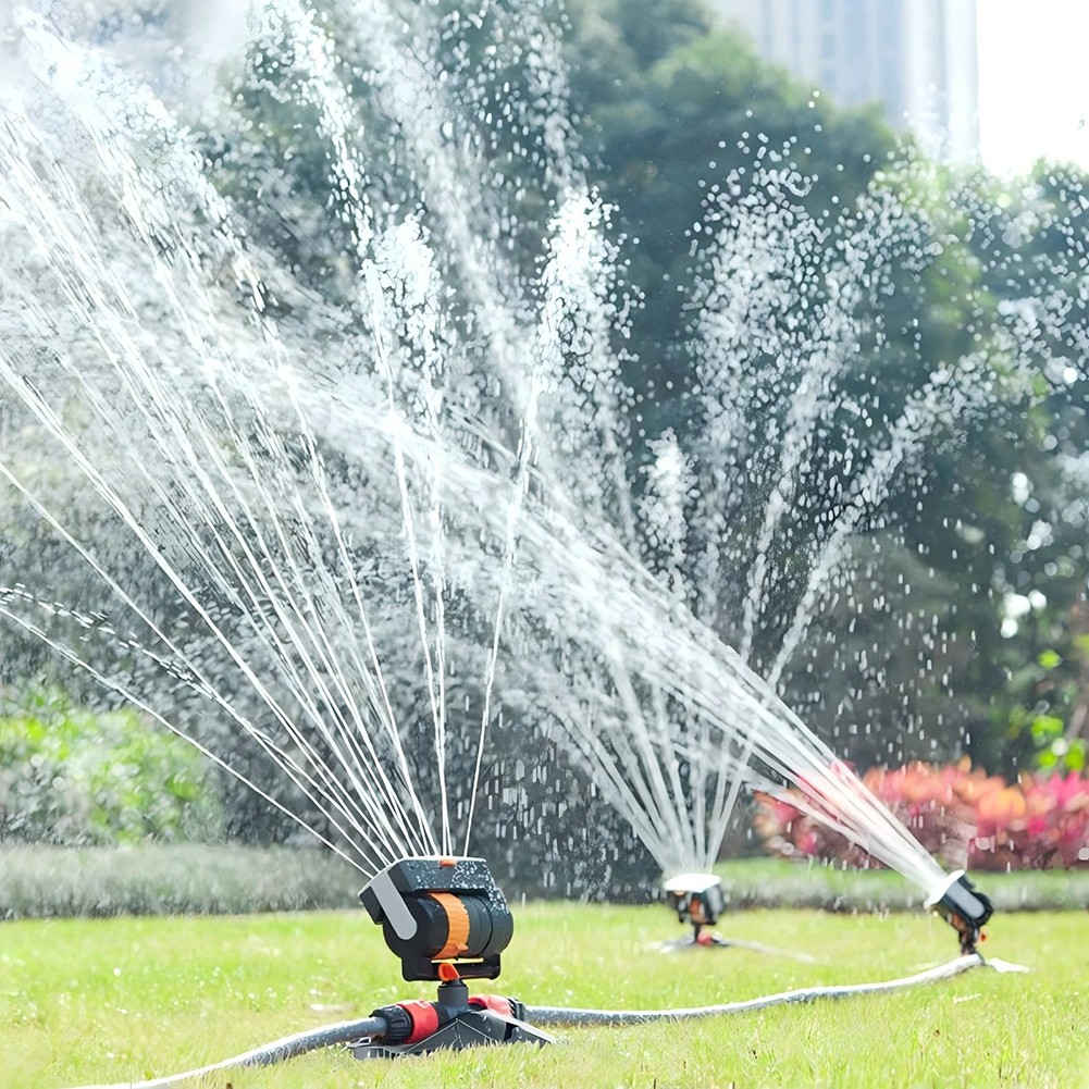 yaaqii Adjustable Wide Coverage 16-Hole Lawn Sprinkler for Outdoor Yard Garden