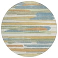 thumbnail image 2 of Addison Rugs Chantille Indoor/Outdoor Contemporary Abstract Ivory Machine Washable Round Rug, 8' x 8', 2 of 8