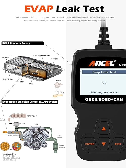 ANCEL PB100 Automotive Power Circuit Tester Probe with ANCEL AD310 Classic Enhanced Universal OBD II Scanner Car Engine Fault Code Reader