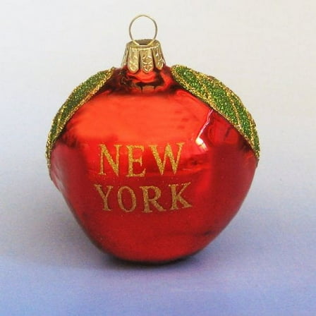 Kurt Adler New York Big Apple Glass Christmas Ornament