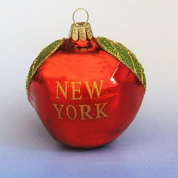 Kurt Adler New York Big Apple Glass Christmas Ornament
