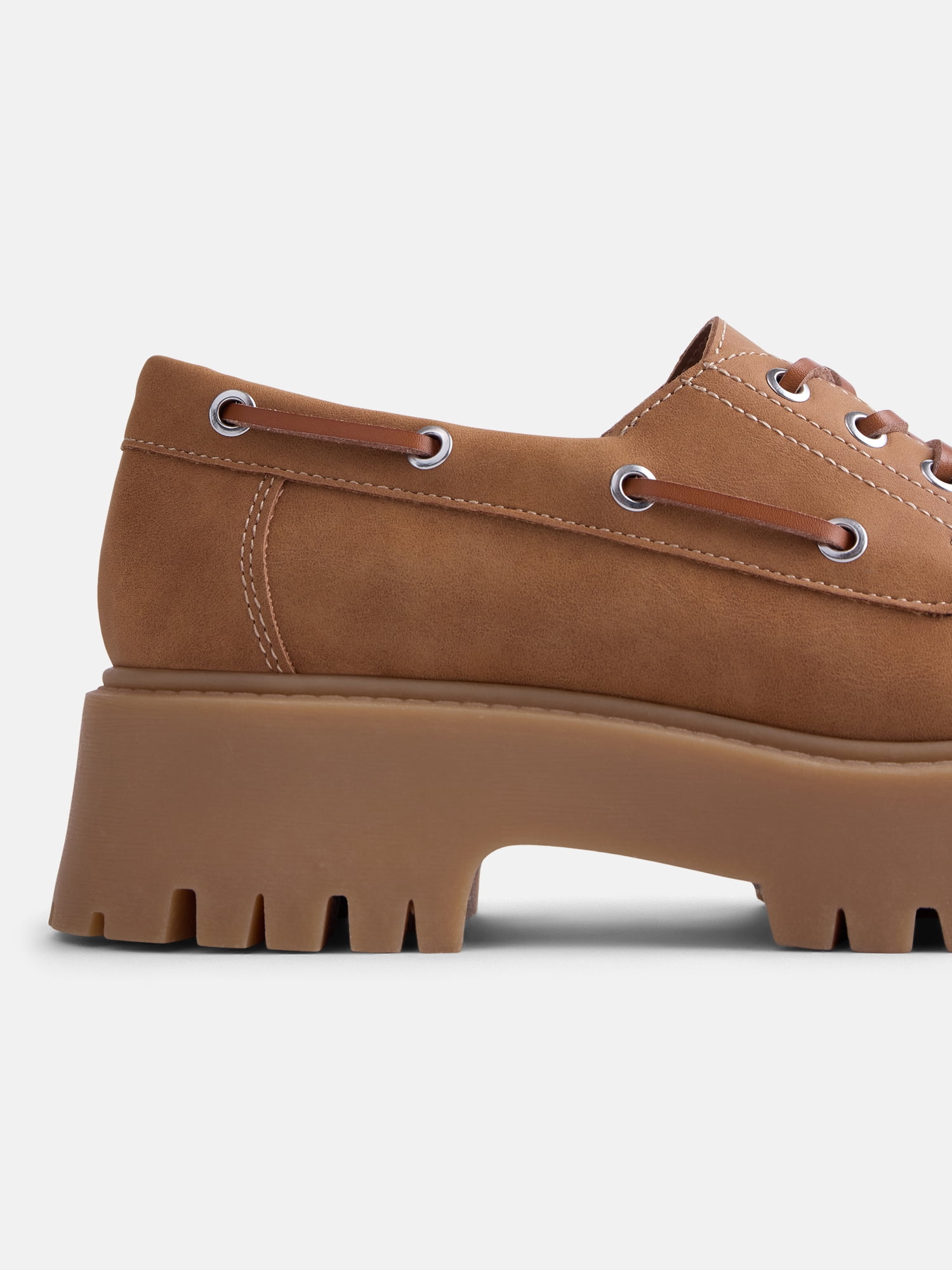 No Boundaries Women's Platform Boat Shoes
