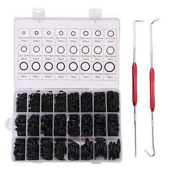 1200Pcs High Temperature Butyl Rubber O-Ring Waterproof Seal Set   Oil Seal Driver