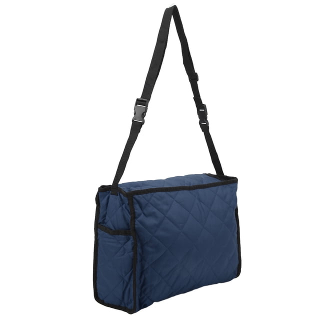 Sac pour Fauteuil Roulant, Sac de Rangement Suspendu pour Fauteuil Roulant Imperméable Polyvalent Grande Capacité Durable Léger pour Chariot Bleu Marine
