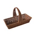 thumbnail image 3 of Cesta para servir alimentos de imitación de ratán tejida a mano, ligera, decorativa, tejida para bocadillos en la mesa al aire libre., 3 of 9