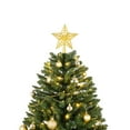 thumbnail image 4 of Christopher Knight Home 6FT Pre-Lit Classic Christmas Tree with 250 LED Lights, 1000 Tips, Hinged Metal Stand, Green, 4 of 13