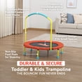 thumbnail image 4 of Fisher-Price WonderJump 36" Round Indoor Mini Trampoline Kids Toddler Toy, 4 of 12