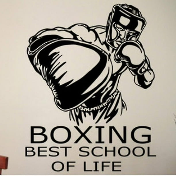 Boxing Wall Decals Sports Wall Sticker Room Wall Vinyl Decal Sticker