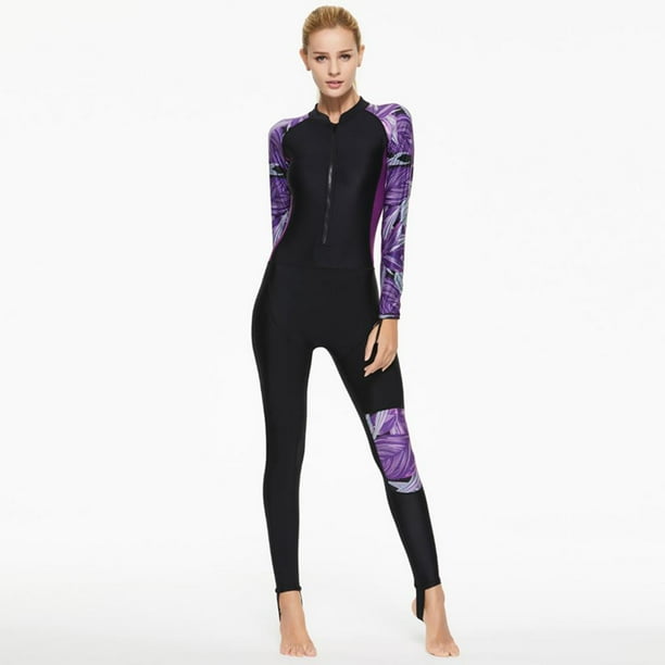 Traje de baño de una pieza con cremallera frontal Macarena Traje de buceo de cuerpo entero
