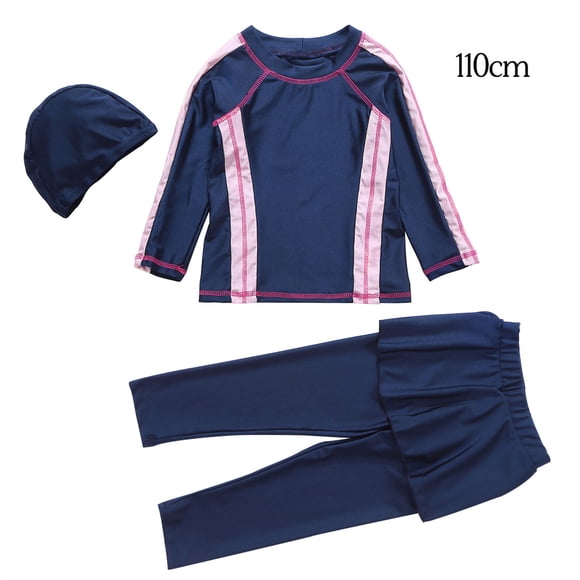 Advancent Traje de baño para niña Pantalones de baño Traje de baño de secado rápido para niños Pantalones de baño Ropa de playa de verano Deportes acuáticos Azul oscuro 110cm