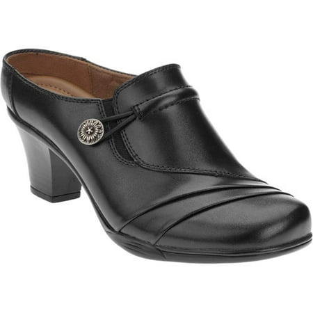 womens black dress clogs
