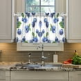 thumbnail image 2 of joogoo Blueberry Fruits Curtains Sets Half Window Cafe Farmhouse Tier 2 Panels Short Curtain Rod Pocket 27"W x 36"L, 2 of 7