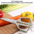 thumbnail image 4 of EGNMCR Kitchen Utensils Set, Multifunctional Chicken Scissors Stainless Steel Large Powerful Scissors For Outdoor Kitchen Chicken Bone Scissors, 4 of 6