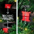 thumbnail image 6 of Easy Treezy 5.5 Foot Pre-Lit Douglas Fir Artificial Christmas Tree, Red/Gold, 6 of 12