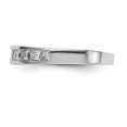 thumbnail image 3 of Solid 14k White Gold Diamond Wedding Band Ring Size 6 (1.02 cttw.), 3 of 8