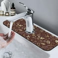 thumbnail image 7 of Pofeuu Coffee and Flowers Print Splash Guard for Sink Faucet Sink Gadgets-Splash Guard Behind Faucet Drip Catcher for Kitchen, Bathroom,Sink Mat, 7 of 7
