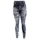 thumbnail image 4 of Pantalones de mujer Leggings Ultra suave clásico Denim Jean Leggings pantalones casuales imitación de mezclilla súper elástico señoras pantalones delgados GERsome  GERS30, 4 of 4